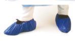 Cubrezapatos Plástico azul bolsa 100 ud.(calza)