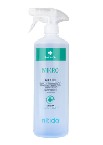 Mikro MK100 desinfectante superficies y textil perfumado 1 lt