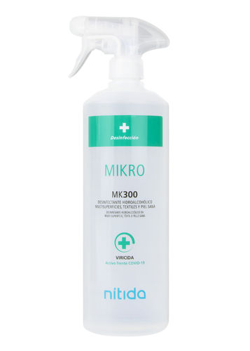 Mikro MK300 desinfectante superficies, textil y piel 1 litro